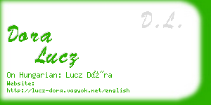 dora lucz business card